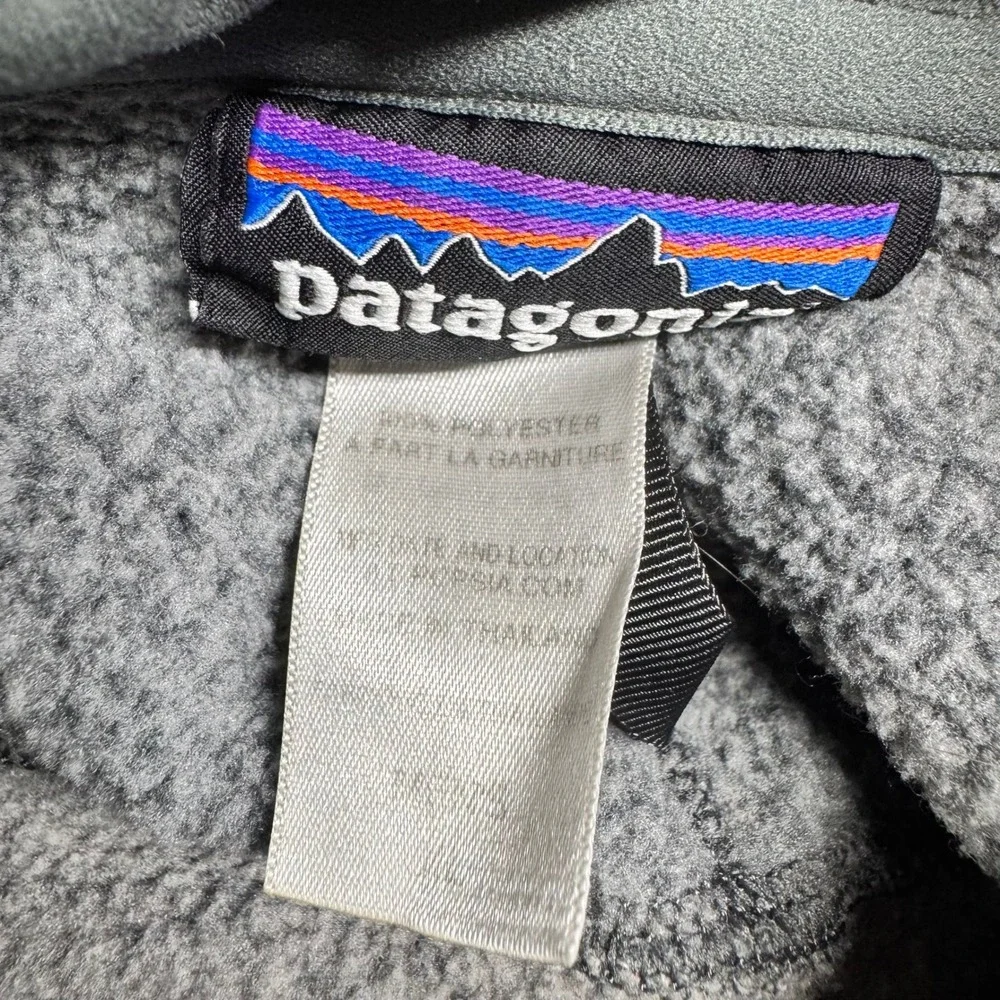 Patagonia Better Sweater 1/4 Zip Fleece Pullover Mens XL Grey Heather